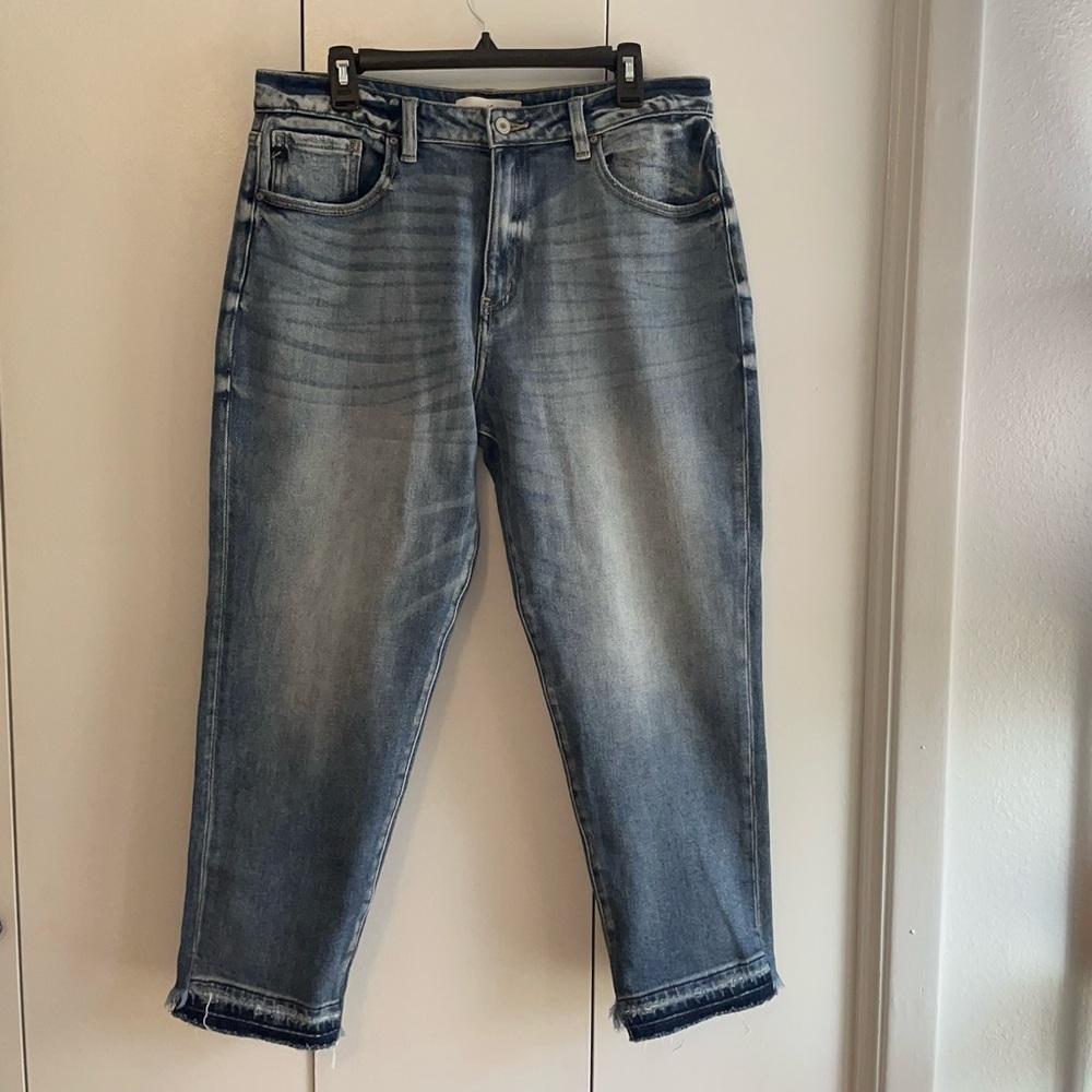 Stitch Fix KanCan Iona Scissor Hem High Rise Jean size 32